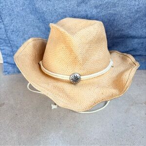 Scala Western Cowboy Hat L/XL Handmade Shapeable Silver Sun Chin Strap Unisex